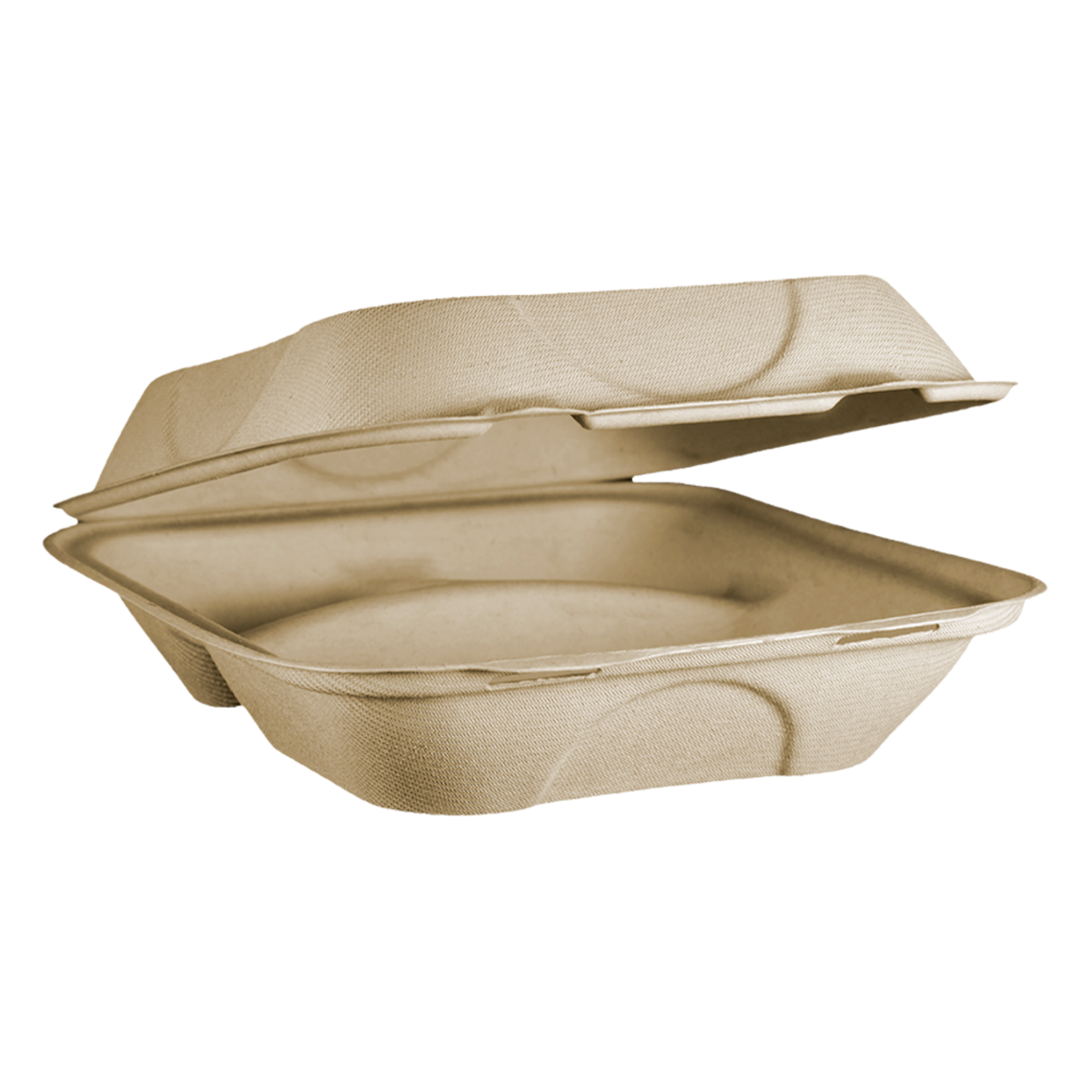 Compostable  Tri-Compartment Clamshell